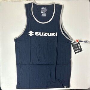 Suzuki Navy Blue XL Factory Effex Motorcycle Tank Top Gray Trim NWT